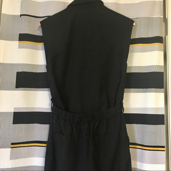 Sleeveless Utility Culotte Jumpsuit - Black (M) - Picture 6 of 15